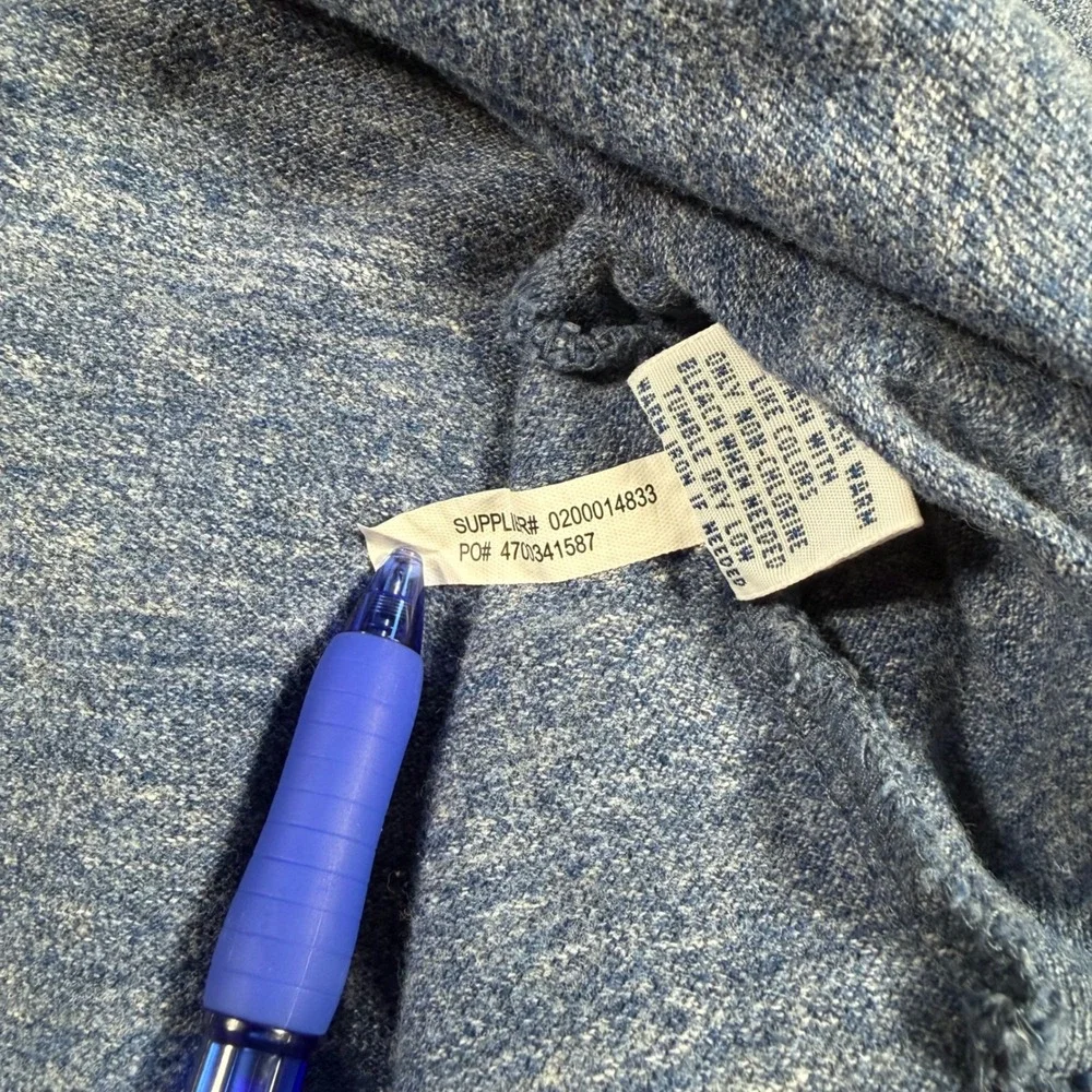 Polo‎ Ralph Lauren Polo Shirt Mens Large Blue Heathered Cotton Short Sleeve Pony